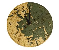 Boston Wood Chart Clock 