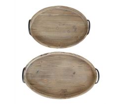 Wood Trays (Set of 2)