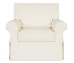 Fairbanks Slipcover Chair with Down Blend Cushions