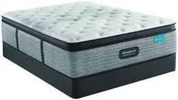 Beautyrest Harmony Lux Carbon Medium Pillowtop Queen Mattress and Low Foundation Set