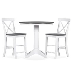 Cove II - 3-Piece Counter Dining Set w/ X-Back Stools