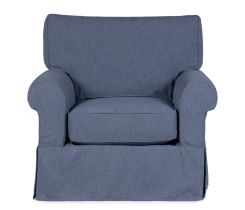 Fairbanks Slipcover Chair - Blue